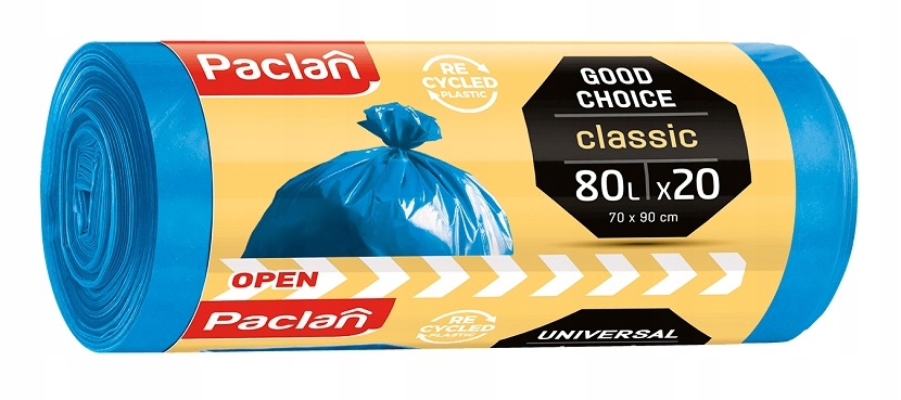 Paclan Classic Universal worki na odpady 80L 20 sztuk