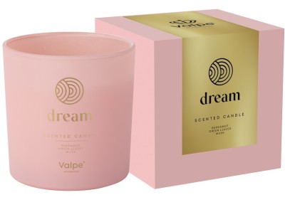 Bispol sn100m-038-391 Valpe DREAM świeca zapachowa w matowym szkle z dwoma knotami