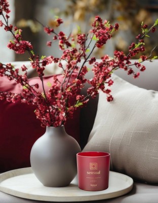 Bispol sn100m-036-390 Valpe SENSUAL świeca zapachowa w matowym szkle z dwoma knotami