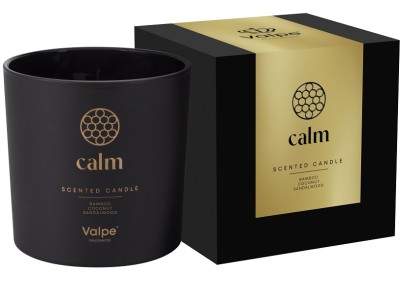 Bispol sn100m-095-389 Valpe CALM świeca zapachowa w matowym szkle z dwoma knotami