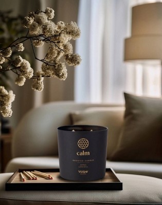 Bispol sn100m-095-389 Valpe CALM świeca zapachowa w matowym szkle z dwoma knotami