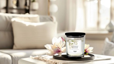 Bispol sn95d-254 Valpe - OGRÓD SPA świeca zapachowa w szkle z drewnianym wieczkiem - 50H