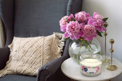 Bispol Jabłko-Cynamon świeca zapachowa w niskim słoju snp106-87 Aura 1 sztuka