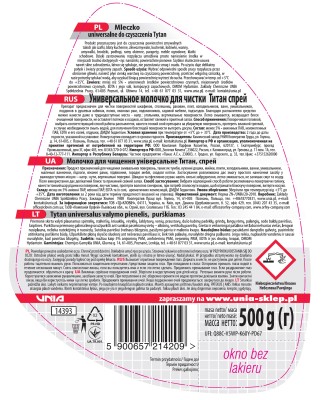 Tytan Uniwersalne mleczko do czyszczenia w sprayu 500g