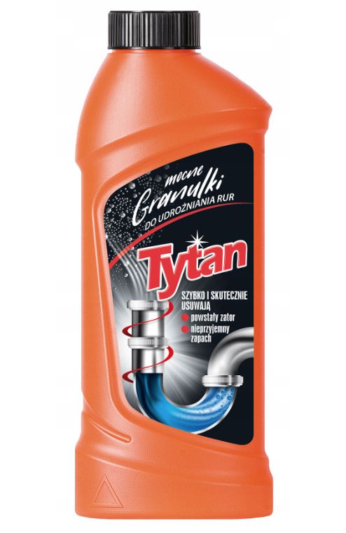 Tytan środek do udrożniania rur w granulkach 400g