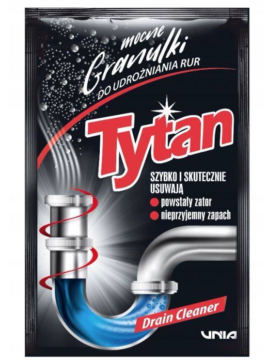 Tytan środek do udrożniania rur w granulkach 20 x 40 g
