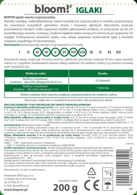 Biopon bloom! rozpuszczalny nawóz koncentrat do iglaków 200g