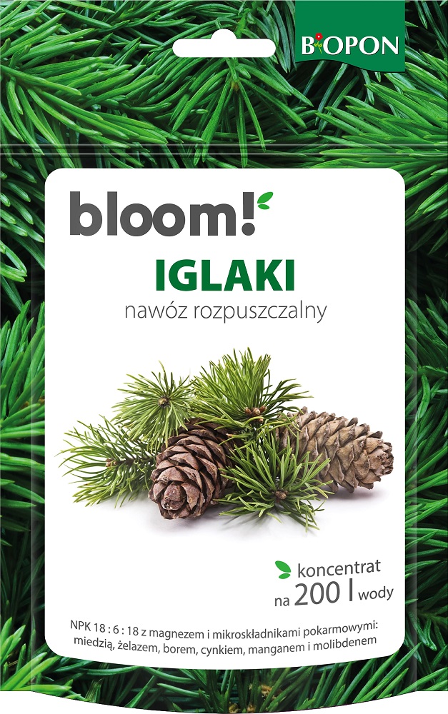 Bopon bloom! Iglaki - nawóz rozpuszczalny BiOPON 200g