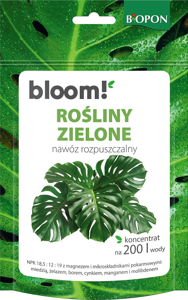 Bopon bloom! Rośliny zielone - nawóz rozpuszczalny BiOPON 200g
