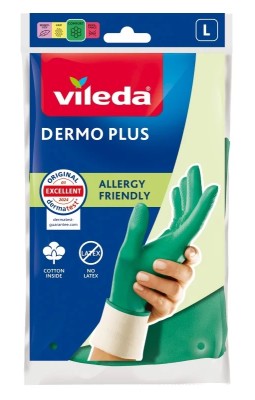 Vileda Dermo Plus rękawice rozmiar L 1 para