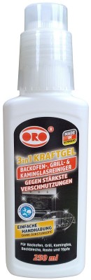 Oro żel do czyszczenia piekarników, grilli, szyb kominkowch 3w1 ze szczoteczką 250ml