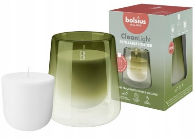 Bolsius Cleanlight Gardenia i Figa świecznik z wkładką zapachową
