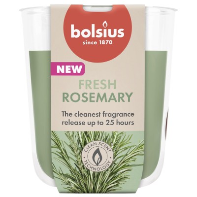 Bolsius True Scents Rozmaryn świeca zapachowa 80/73 w szkle