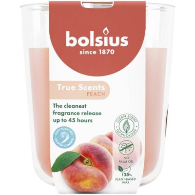 Bolsius True Scents Brzoskwinia świeca zapachowa 97/85 w szkle