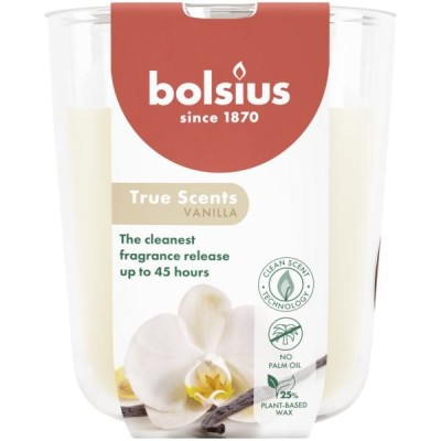 Bolsius True Scents Wanilia świeca zapachowa 97/85 w szkle