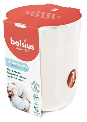 Bolsius True Scents Świeża Bawełna świeca zapachowa 97/85 w szkle