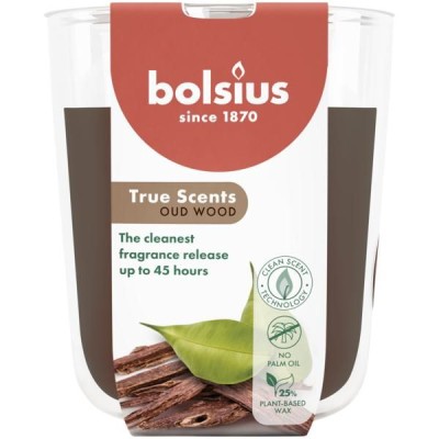 Bolsius True Scents Drzewo Agarowe świeca zapachowa 97/85 w szkle