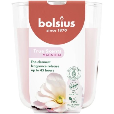 Bolsius True Scents Magnolia świeca zapachowa 97/85 w szkle