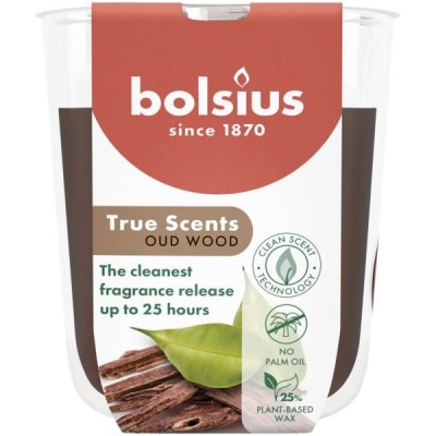 Bolsius True Scents Drzewo Agarowe świeca zapachowa 80/73 w szkle