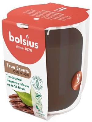 Bolsius True Scents Drzewo Agarowe świeca zapachowa 80/73 w szkle
