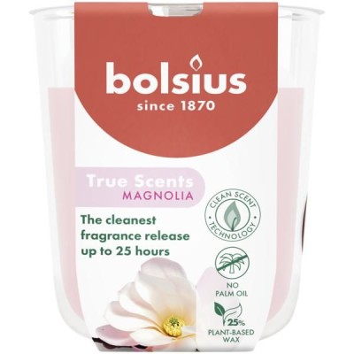 Bolsius True Scents Magnolia świeca zapachowa 80/73 w szkle