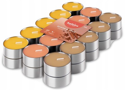 Bolsius Multi Coloured Cynamon podgrzewacze zapachowe 3,5 godzinne - 30 sztuk