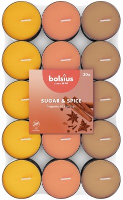 Bolsius Multi Coloured Cynamon podgrzewacze zapachowe 3,5 godzinne - 30 sztuk