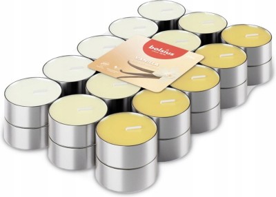 Bolsius Multi Coloured Wanilia podgrzewacze zapachowe 3,5 godzinne - 30 sztuk