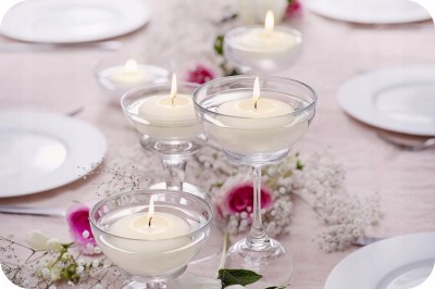 Bolsius Kremowa świeca pływająca 12 sztuk