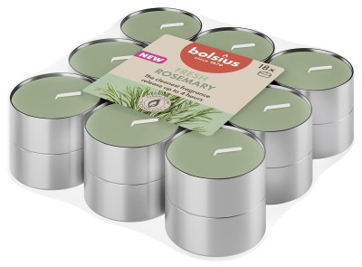 Bolsius True Scents Rozmaryn podgrzewacze zapachowe 4 godzinne - 18 sztuk