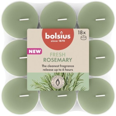Bolsius True Scents Rozmaryn podgrzewacze zapachowe 6 godzinne - 18 sztuk