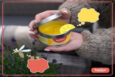 Bolsius True Citronella świeca zapachowa 49/80 w puszce