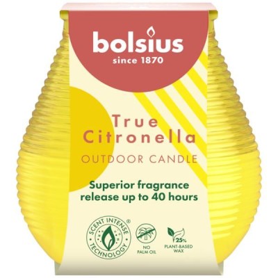 Bolsius Patiolight Citronella Żółta świeca zapachowa 94/91 w szkle