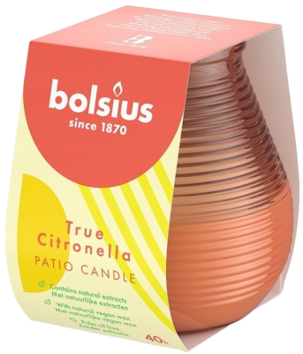 Bolsius Patiolight Citronella Koralowa świeca zapachowa 94/91 w szkle