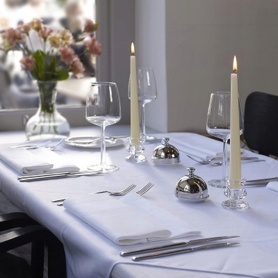 Bolsius Kremowa świeca stołowa szpica 245/24mm - 10 sztuk