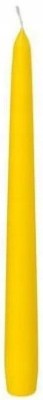 Bolsius Żółta świeca stołowa szpica 245/24mm - 12 sztuk