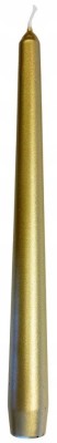 Bolsius Złota świeca stołowa szpica 245/24mm - 12 sztuk