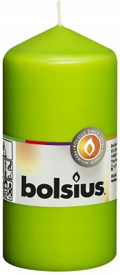 Bolsius Jasno Zielona świeca pieńkowa 120/58
