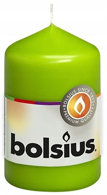 Bolsius Jasno Zielona świeca pieńkowa 80/48