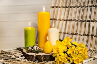 Bolsius Jasno Zielona świeca pieńkowa 80/48