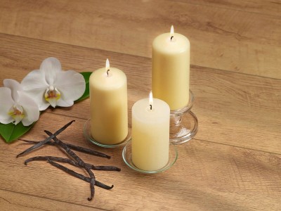 Bolsius Kremowa świeca pieńkowa 120/58