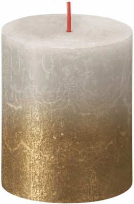 Bolsius Rustic Sunset Szary piasek + złoty świeca dekoracyjna 80/68