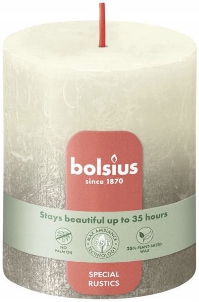 Bolsius Rustic Sunset Delikatny perłowy + Szampański świeca dekoracyjna 80/68