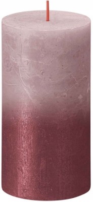Bolsius Rustic Sunset Pudrowy róż + Czerwień świeca dekoracyjna 130/68