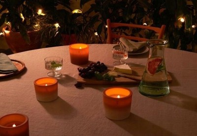 Bolsius Summer Nights Terakota świeca outdoorowa w szkle z drewnianym knotem 100/100