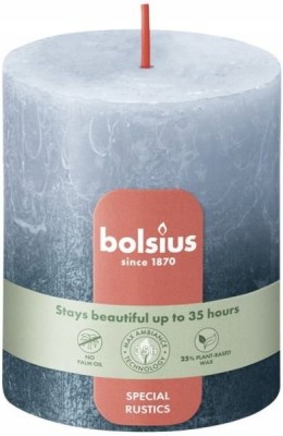Bolsius Rustic Sunset  Błękitny Niebieski + Niebieski świeca dekoracyjna 80/68