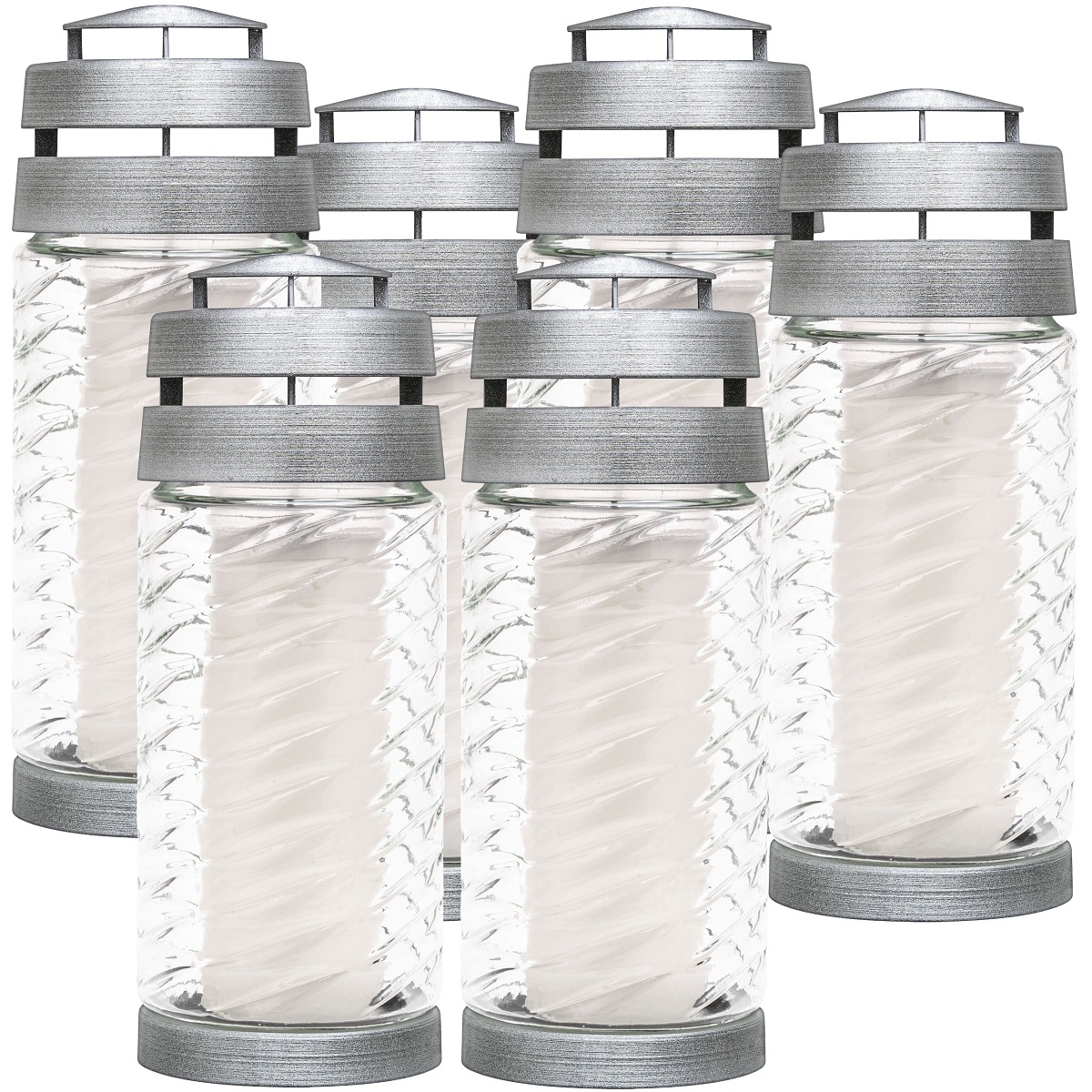 Bolsius TĘSKNOTA przezroczysty lampion znicz 6 sztuk