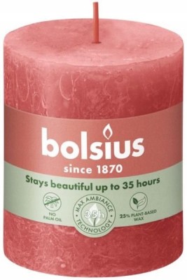 Bolsius Rustic Shine Kwiatowy Róż świeca dekoracyjna 80/68