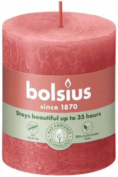 Bolsius Rustic Shine Kwiatowy Róż świeca dekoracyjna 80/68