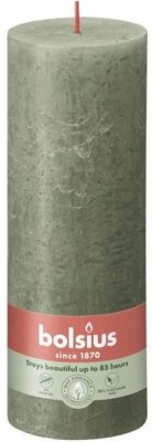 Bolsius Rustic Shine Zielona Oliwka świeca dekoracyjna 190/68